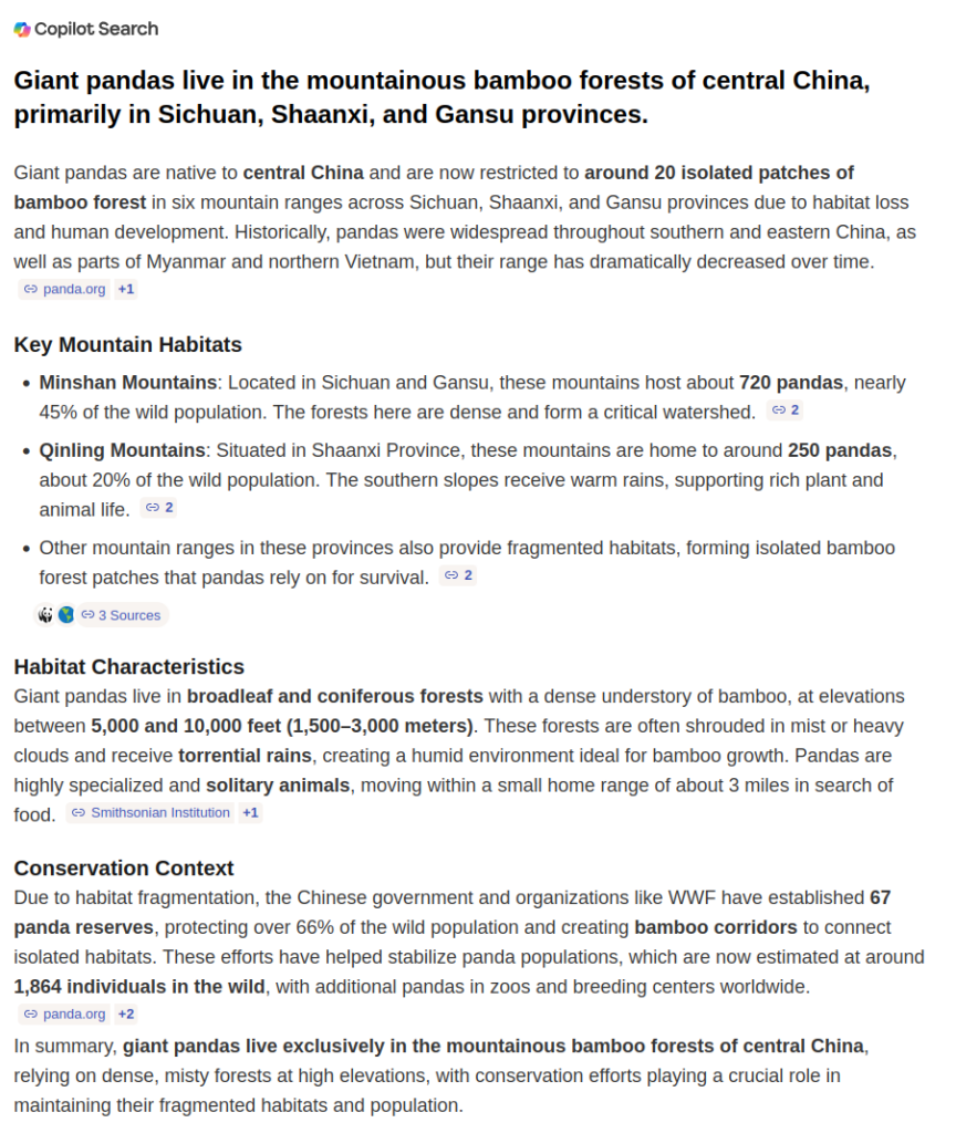 Copilot Search - bing